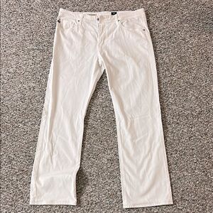 AG Adriano Goldschmied Men's Straight Jeans in Cream